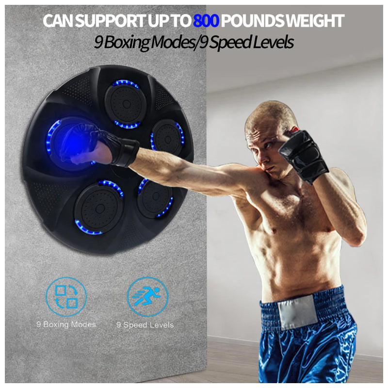 Black Bull Music Boxing Machine - for Kids & Adults