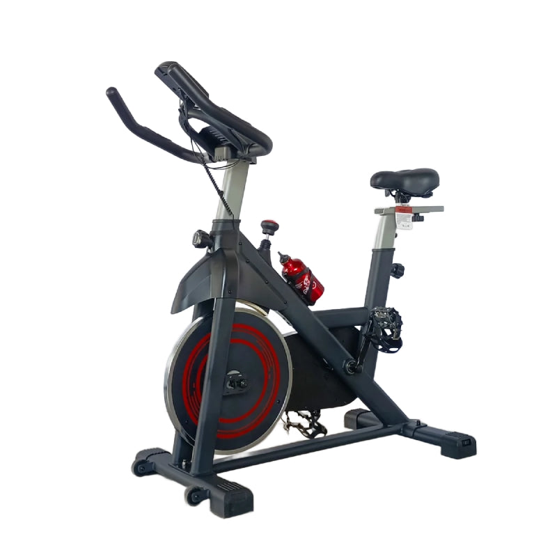 Black Bull Spinning Bike with Advanced Features for Home Workouts