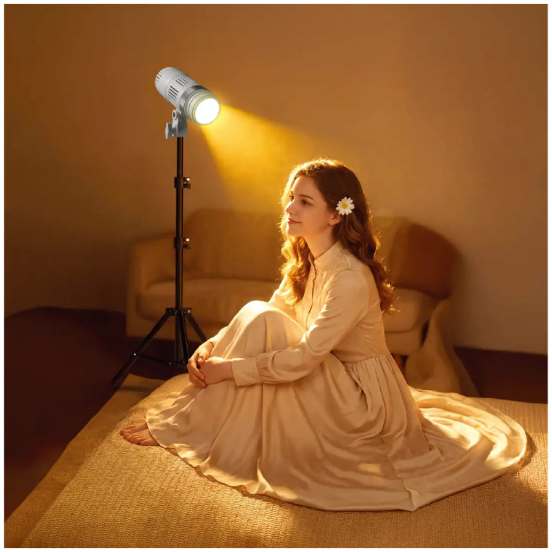 Porodo Lifestyle Cannes Vision Portable Dimmable LED Photography Spotlight - White
