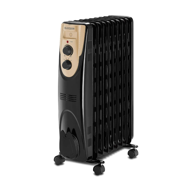 Black+Decker Oil Radiator Heater - 13 Fin / 2500W / Black
