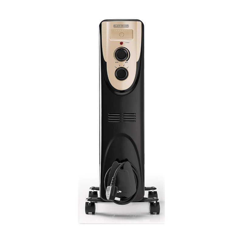 Black+Decker Oil Radiator Heater - 9 Fin / 2000W / Black