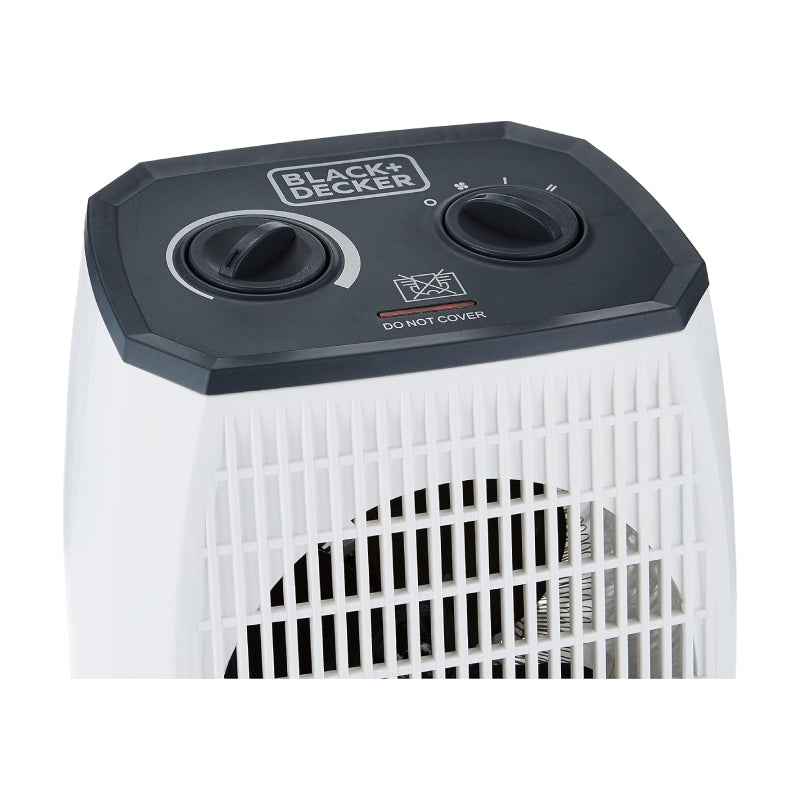 Black+Decker Vertical Fan Heater - 2000W / White
