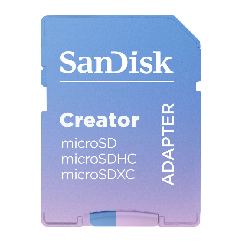 SanDisk Creator Creator UHS-I microSD بطاقة ذاكرة رقمية صغيرة بطاقة بطاقة ذاكرة رقمية صغيرة محول (SD) - 1 تيرابايت / فوق إلى 190 ميجابايت/ثانية