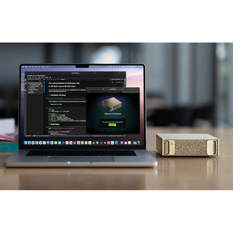 NVIDIA DGX Spark - Cortex-X925 10-Core CPU + Cortex-A725 10-Core CPU / 128GB / 4 TB NVME.M2 / NVIDIA DGX OS - Desktop Computer