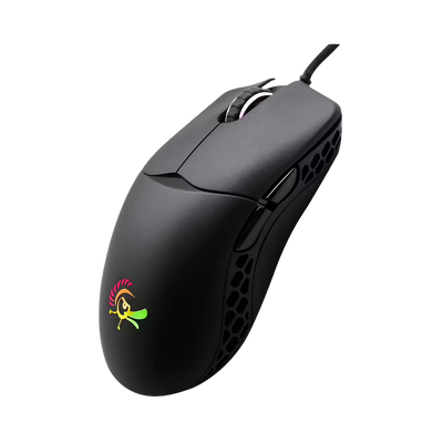 DUCKY FEATHER RGB Wired Hauno Switches Gaming Mouse - Black