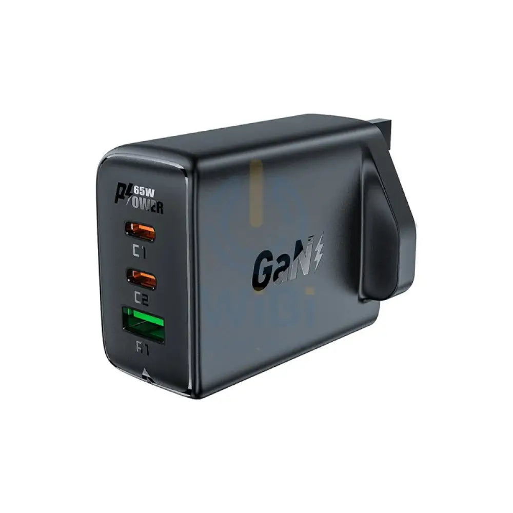 ACEFAST A44 PD65W GaN Fast Charge Wall Charger - 2x USB-C / 1x USB-A / Black Accessories > Power Adapters > Offer Zone