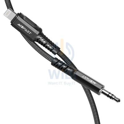 ACEFAST C1-06 Lightning to 3.5mm aluminum alloy audio cable - Black Accessories > Cables & Converters