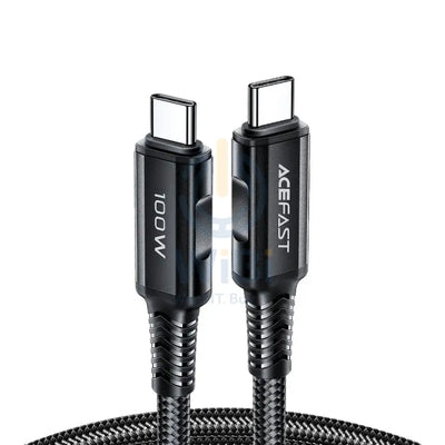 ACEFAST C4-03 USB-C to USB-C 100W aluminum alloy charging data cable - Black Accessories > Cables & Converters