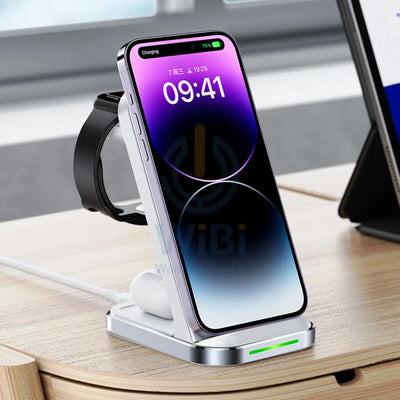 ACEFAST E15 desktop 3-in-1 wireless charging stand - White Accessories > Mobiles & Tablets > Mobiles > Mobile Holder