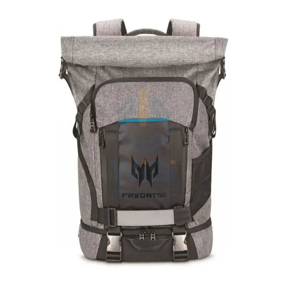 acer 15.6 inch laptop backpack grey Acer Predator Rolltop Backpack - 15.6-inch / Polyester / Black/Grey