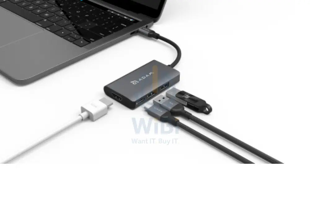 Adam Elements CASA HUB A01m USB-C 3.1 4 port Hub - Grey Accessories > USB Hub