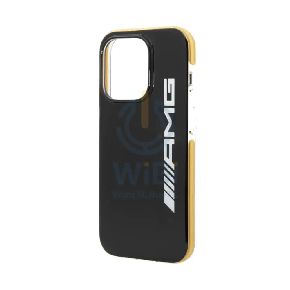 AMG PC/TPE Hard Case Bumper Protection - Apple iPhone 14 Pro / Black / Yellow Accessories > Mobiles & Tablets > Mobiles