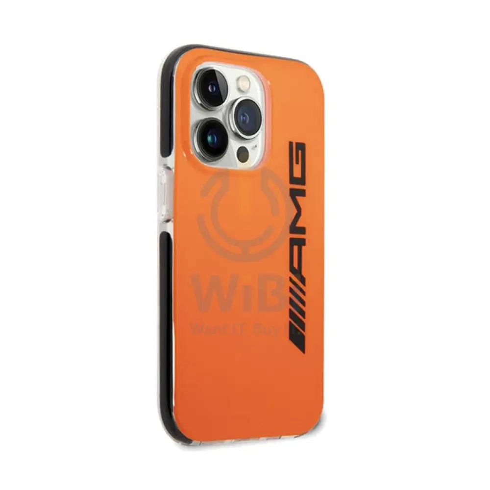 AMG PC/TPE Hard Case Bumper Protection - Apple iPhone 14 Pro / Orange / Black Accessories > Mobiles & Tablets > Mobiles