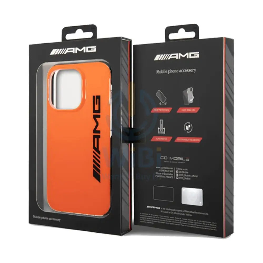 AMG PC/TPE Hard Case Bumper Protection - Apple iPhone 14 Pro / Orange / Black Accessories > Mobiles & Tablets > Mobiles