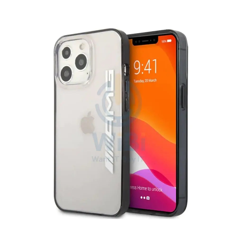 AMG PU Hard Case With Black Matte TPU Rim - Apple iPhone 14 Pro Max / Transparent Accessories > Mobiles & Tablets >