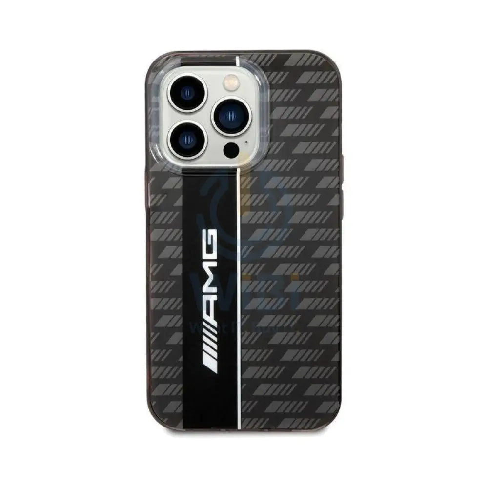 AMG Transparent Double Layer with Carbon Pattern II Case for Apple iPhone 14 Pro - Black Accessories > Mobiles &