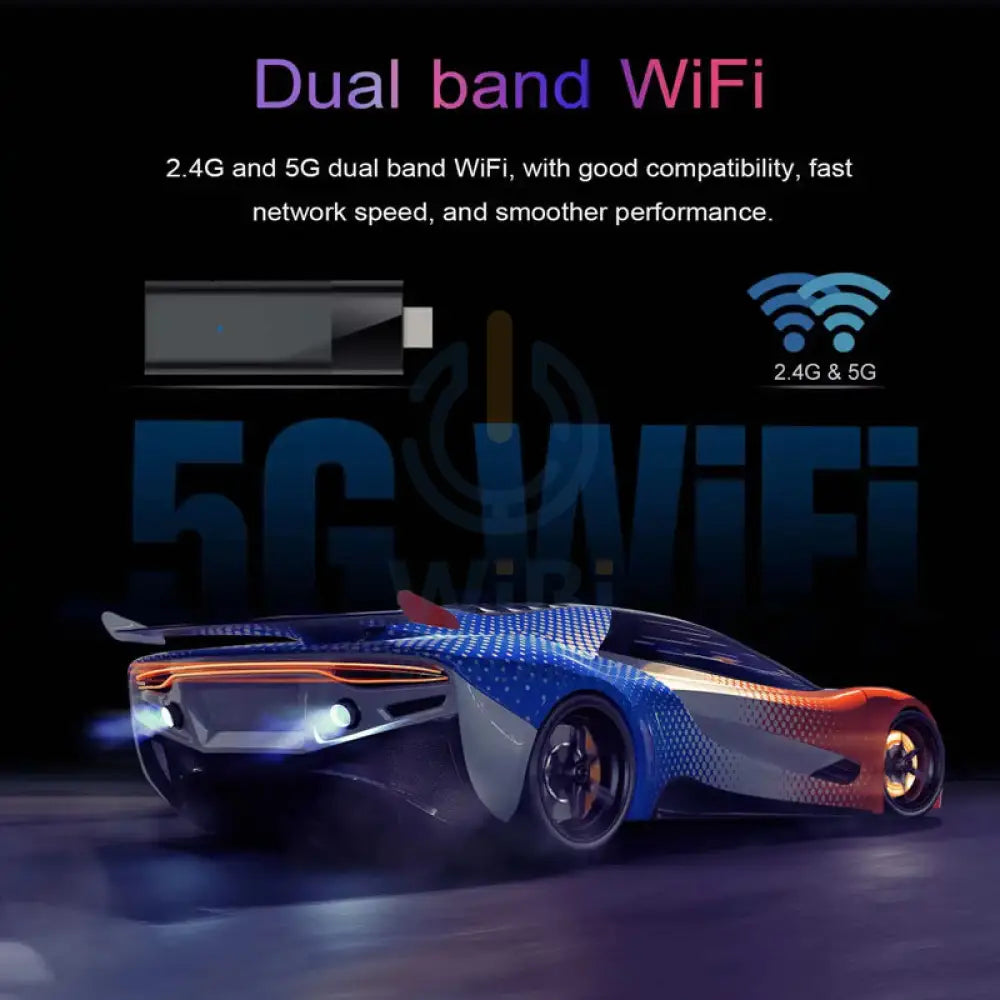 Android TV 4K Stick - 2.4 GHz / 8GB / 128GB / 4K / Bluetooth / HDMI / Micro- Black Accessories > Smart Devices