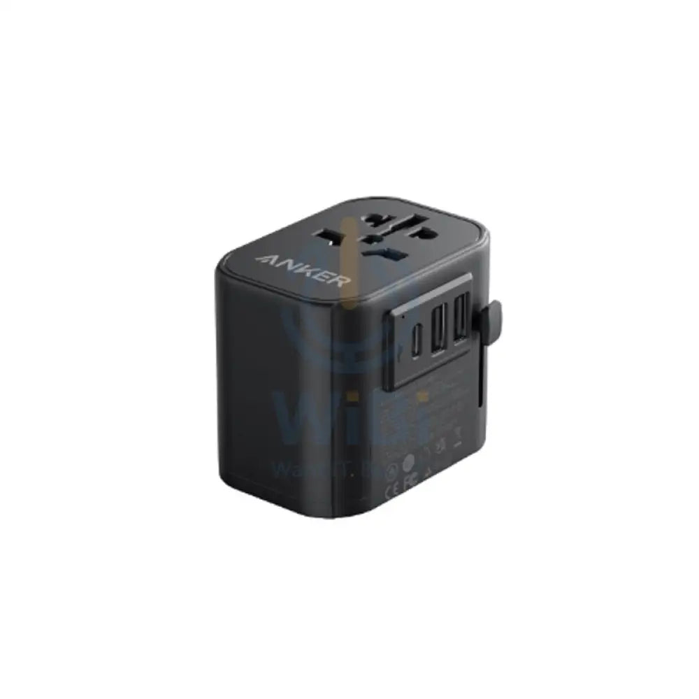 Anker 312 (4-in-1) Outlet Extender - 1x AC Outlet / 30W / 2x USB-A / 1x USB-C / Black Accessories > Power Adapters >