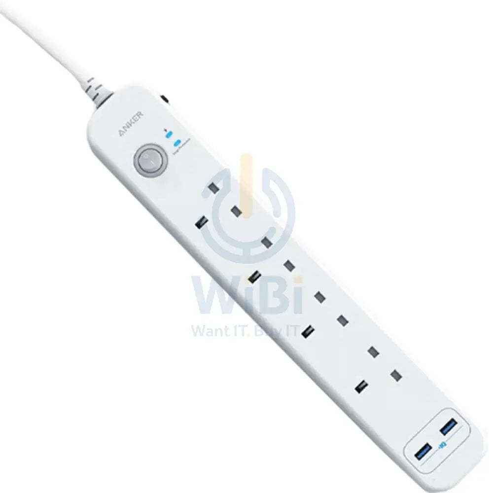 Anker 322 4-in-1 Extension Power Socket - 2x USB-A / 2m Cable Length / White Accessories > Power > Power Protection >