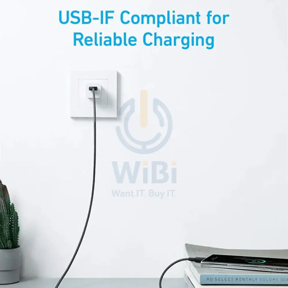 Anker 322 USB-A to USB-C Charging Cable - 15W / 1.8m (6ft) / Black Accessories > Cables & Converters > Cables