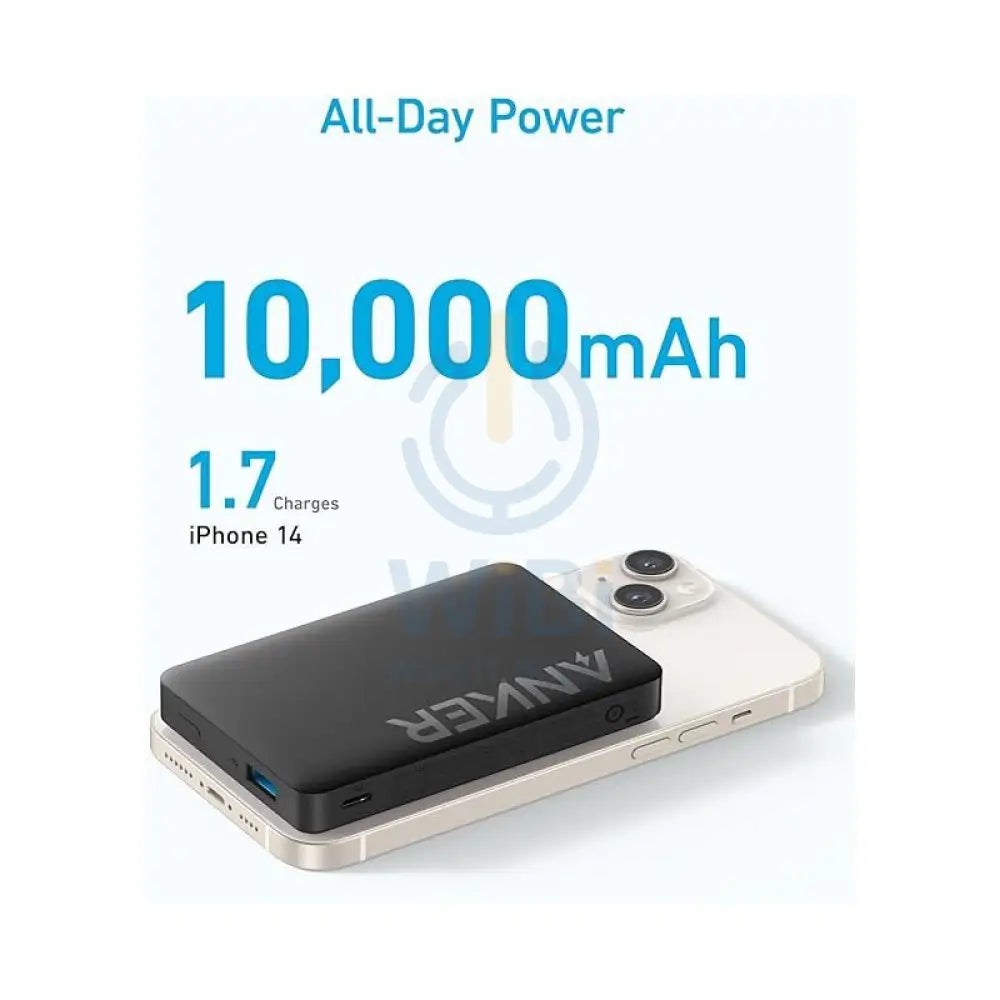 Anker 334 MagGo Battery (PowerCore 10K) -Black Accessories > Power Bank