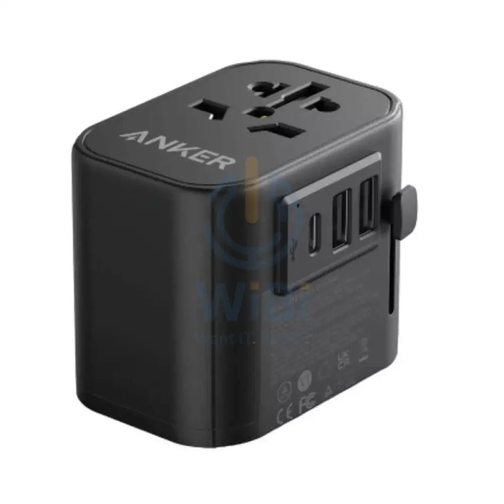Anker 4-in-1 Nano Travel Adapter - 65W / 2x USB-A / 1x USB-C / Black Accessories > Power Adapters