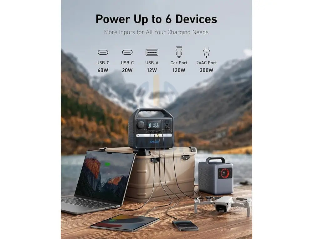 Anker 522 Portable Power Station (300W / 320Wh) Accessories > Smart Devices
