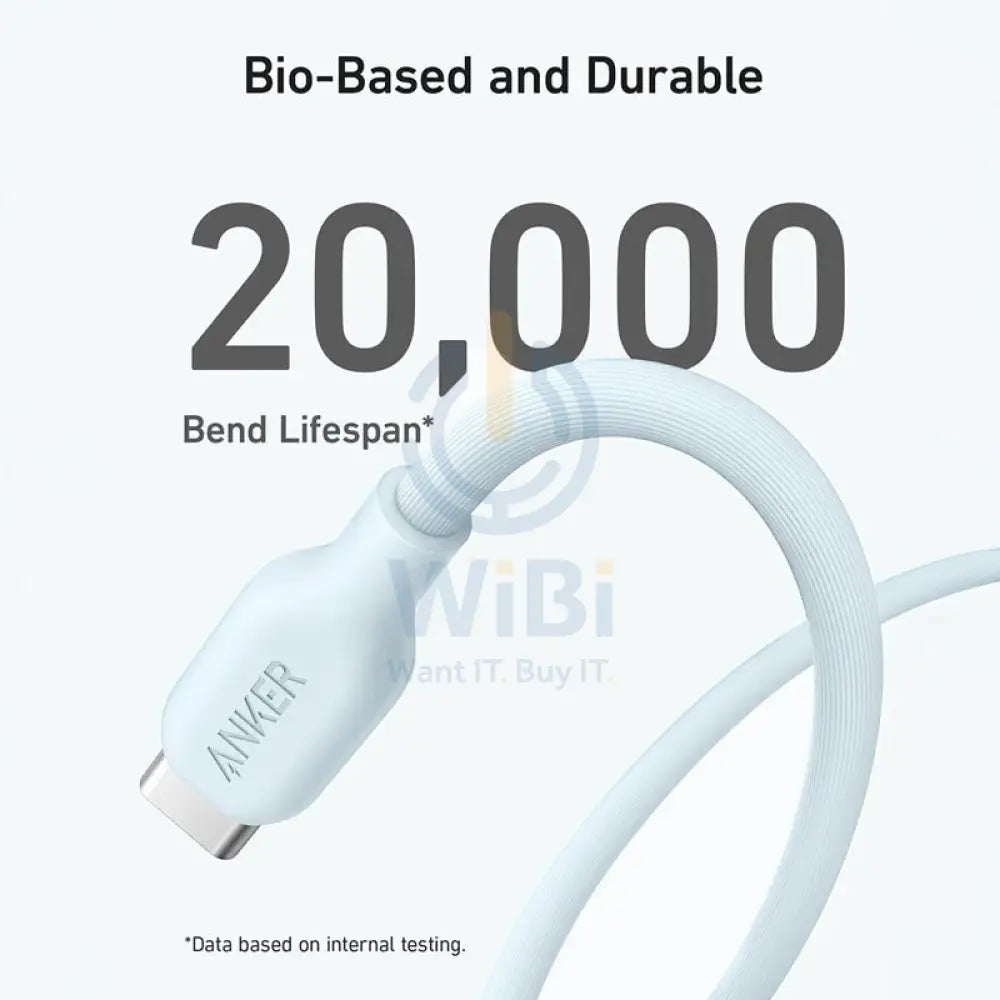 Anker 542 USB-C to Lightning Cable (Bio-Based) - 1.8m / White Accessories > Cables & Converters > Cables > Offer Zone