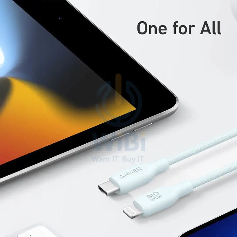 Anker 542 USB-C to Lightning Cable (Bio-Based) - 1.8m / White Accessories > Cables & Converters > Cables > Offer Zone