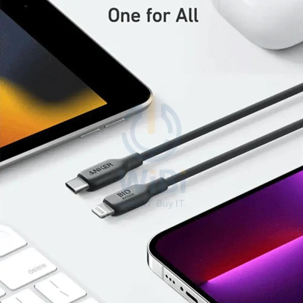 Anker 542 USB-C to Lightning Cable (Bio-Nylon) - 0.9m (3ft) / Black Accessories > Cables & Converters > Cables > Offer