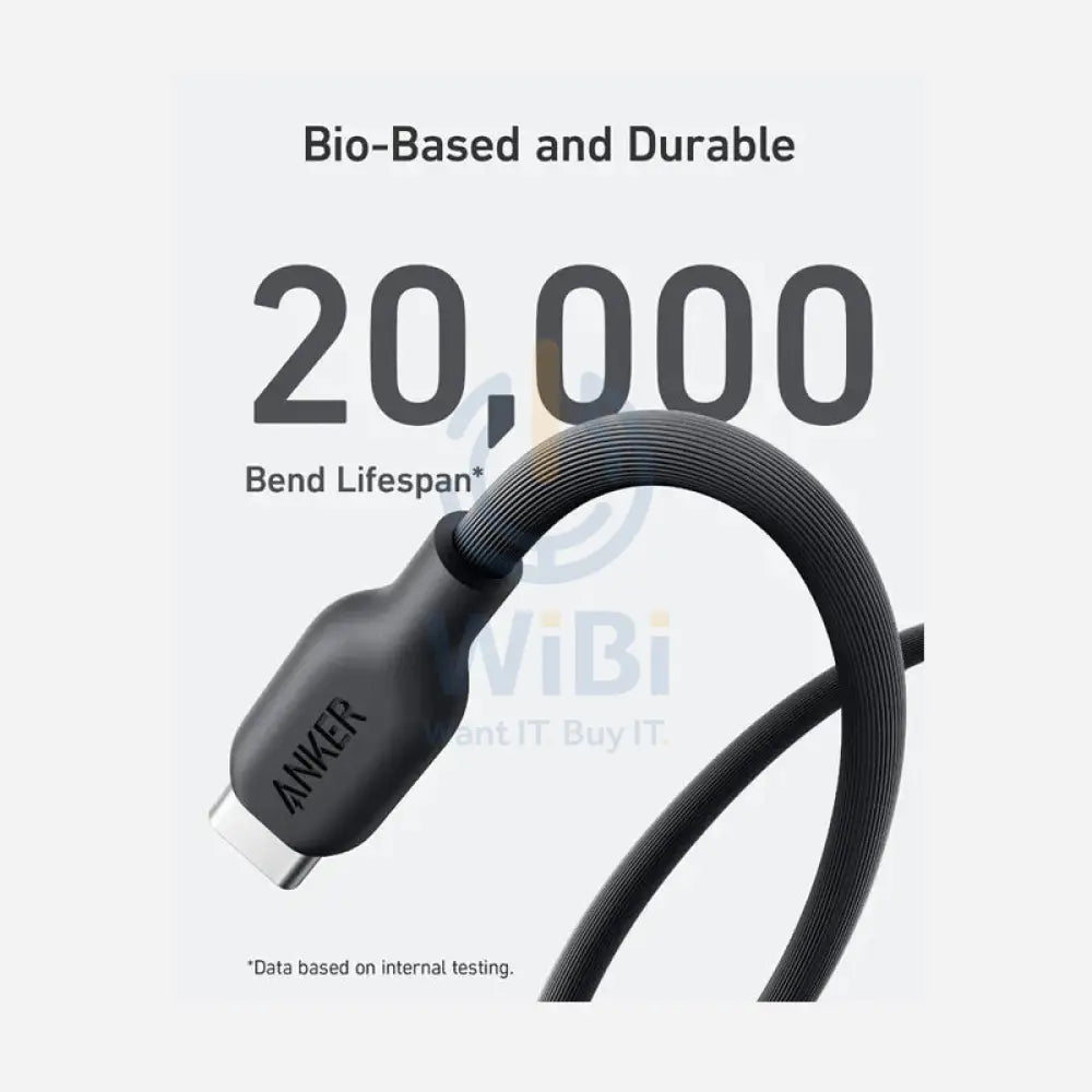 Anker 542 USB-C to Lightning Cable (Bio-Nylon) - 0.9m (3ft) / Black Accessories > Cables & Converters > Cables > Offer