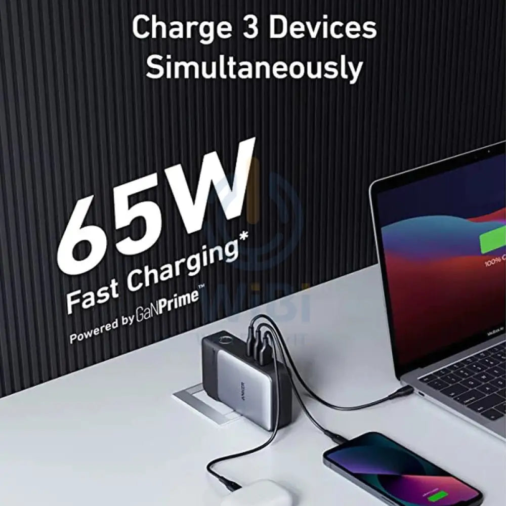 Anker 733 (2-in-1) GaNPrime Power Bank - 10000mAh / 65W / 2x USB-C / 1x USB-A / Black Accessories > Power Bank > Offer