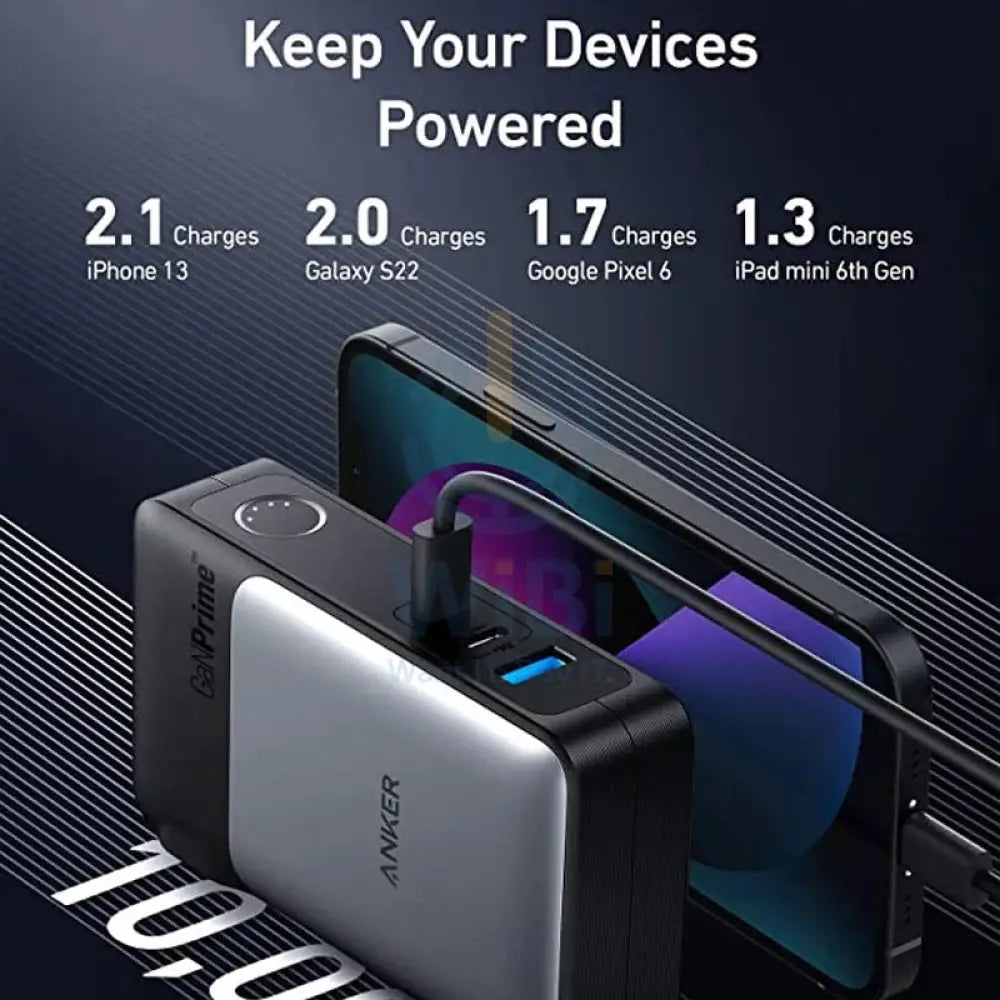 Anker 733 (2-in-1) GaNPrime Power Bank - 10000mAh / 65W / 2x USB-C / 1x USB-A / Black Accessories > Power Bank > Offer