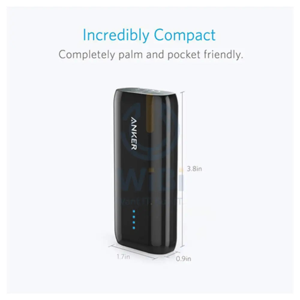 Anker Astro E1 Power Bank - USB-C / USB-A / 5200mAh / Black Accessories > Power Bank