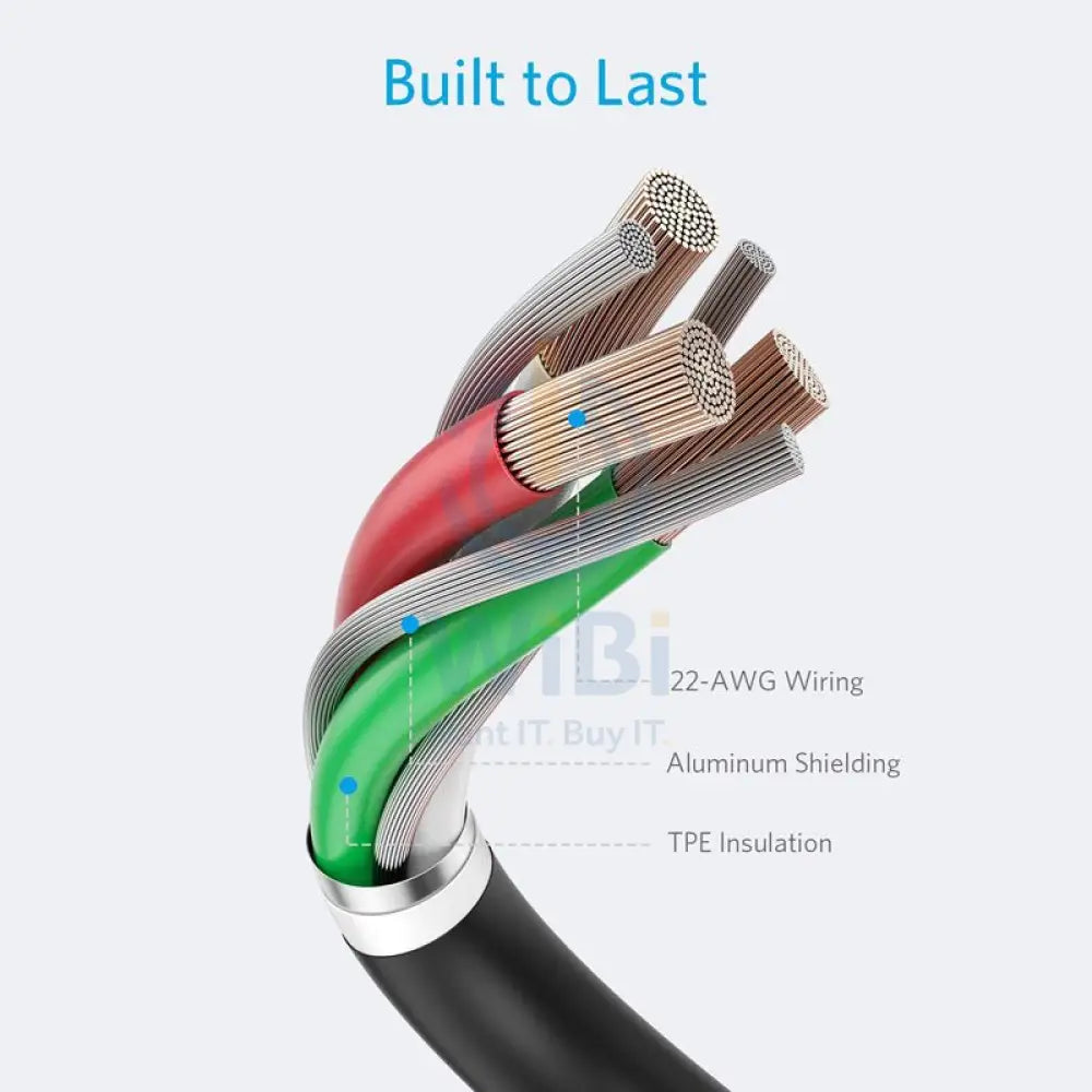Anker C89 Powerline + II Lightning Cable - 0.9 Meter / Black Accessories > Cables & Converters > Cables
