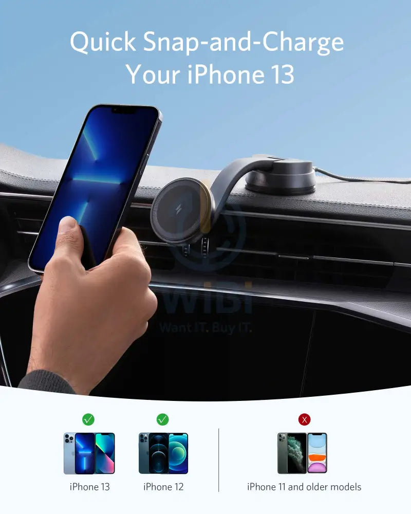 Anker (MagGo) Magnetic Wireless Charger – Black Accessories > Power Adapters
