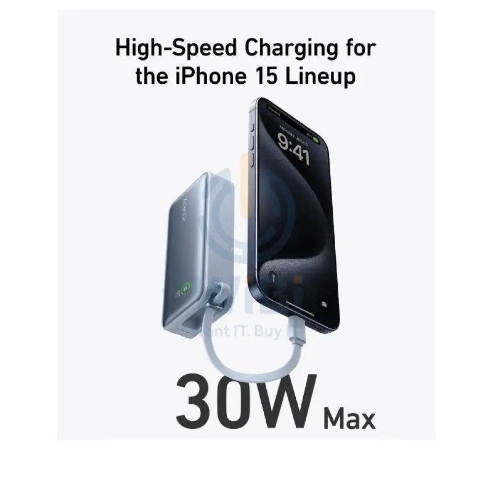 Anker Nano Power Bank - 30W / USB-C / 10000mAh PD / Blue Accessories > Power Bank > Offer Zone