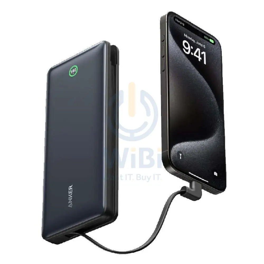 Anker Nano Power Bank with Cable - 20000mAh / 30W / Type-C / Black Accessories > Power Bank