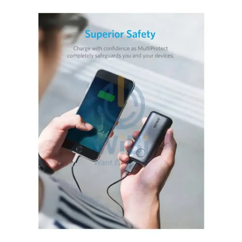 Anker PowerCore II Power Bank - 6700 mAh / Micro USB / USB-A / Black Accessories > Power Bank