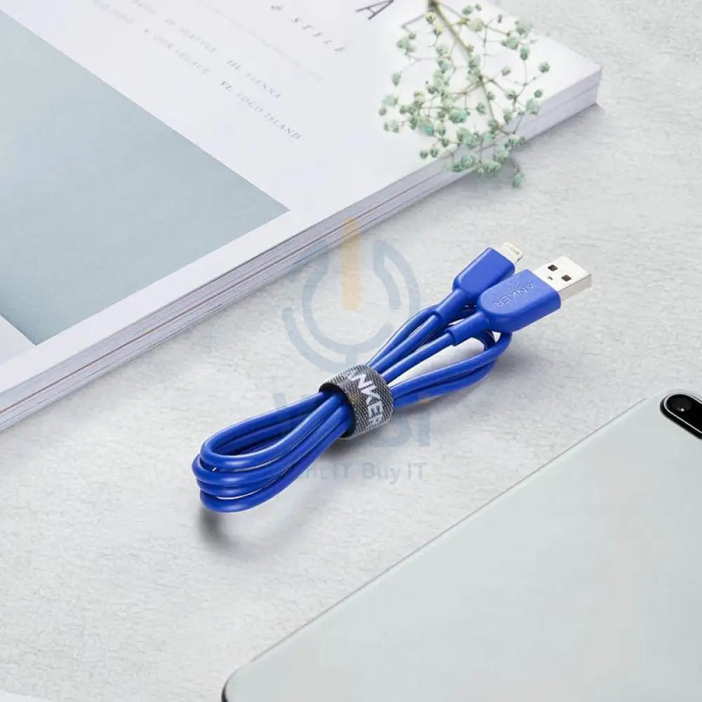 Anker PowerLine II Lightning (0.9m /3ft) C89 - Blue Accessories > Cables & Converters > Cables