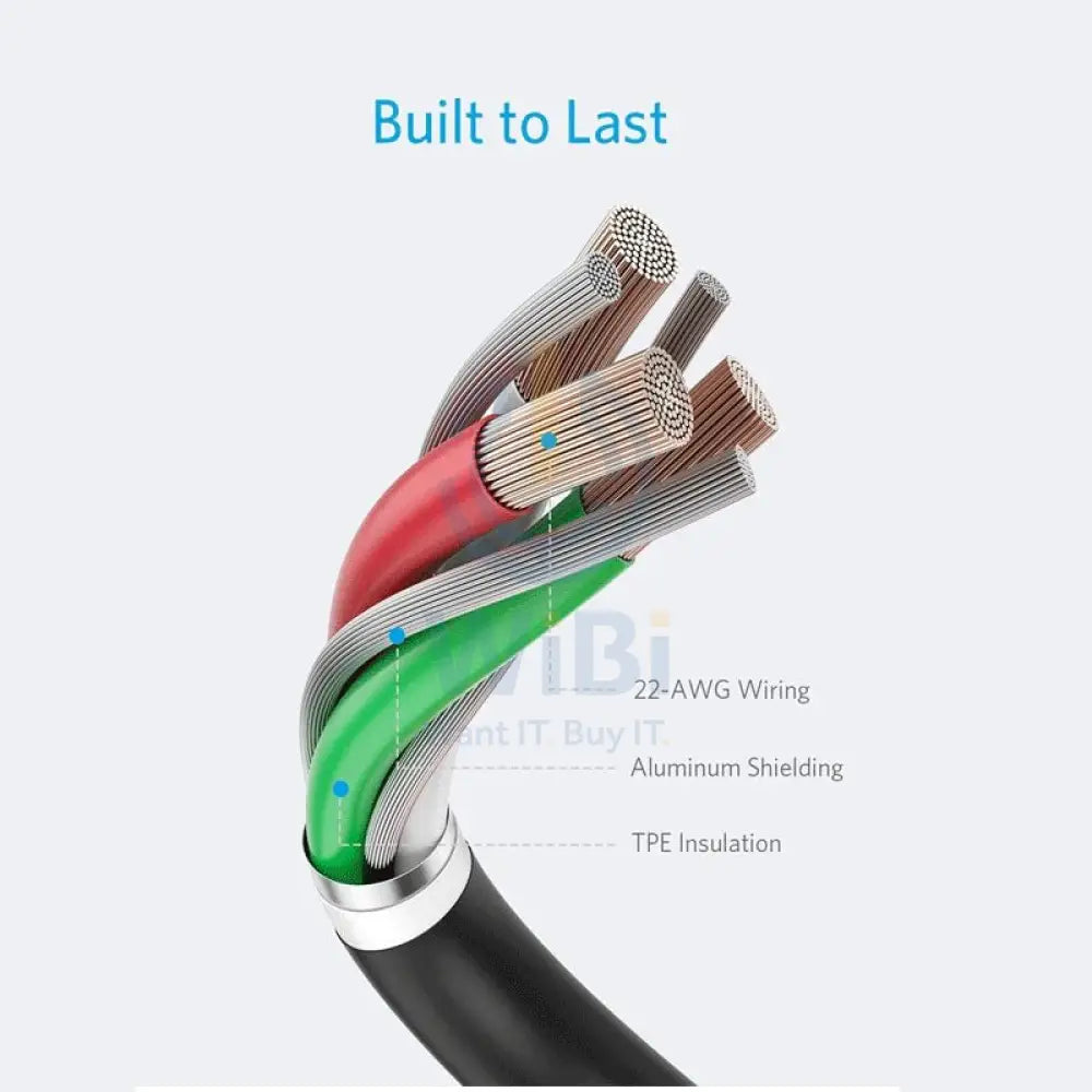 Anker PowerLine + II Lightning (3m/10ft) C89 - Black Accessories > Cables & Converters > Cables