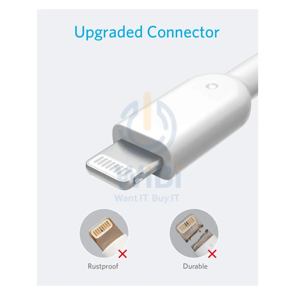 Anker PowerLine II Lightning Cable - USB 2.0 / 1.8m / White