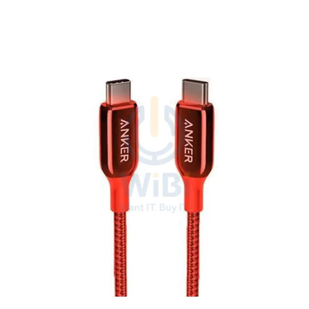 انكر PowerLine + III USBC إلى USBC (0.9 متر) - أحمر اكسسوارات > كبلات & محولات > كبلات