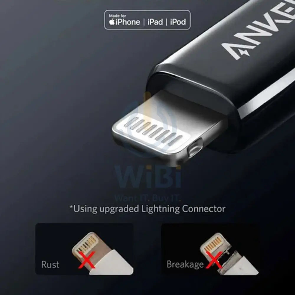 Anker PowerLine + III USBC to Lightning - 0.9m / Black Accessories > Cables & Converters > Cables > Offer Zone