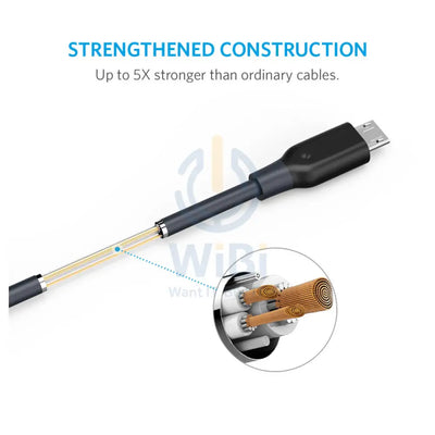 Anker PowerLine Micro USB Cable - USB 2.0 / 1.8m / Black