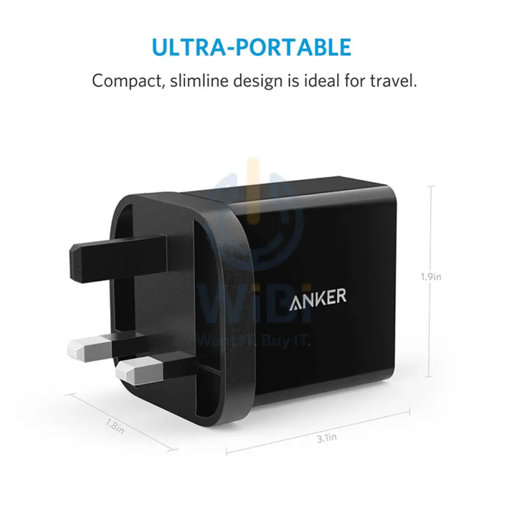 Anker PowerPort + 1 with QC3.0 and IQ (Black) Accessories > Power Adapters > Offer Zone