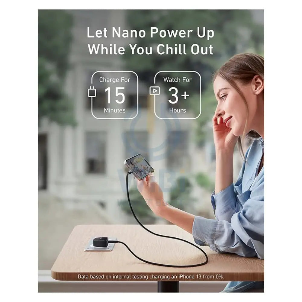 آنكر باور بورت III محول طاقة نانو 20 واط - USB-C / أسود