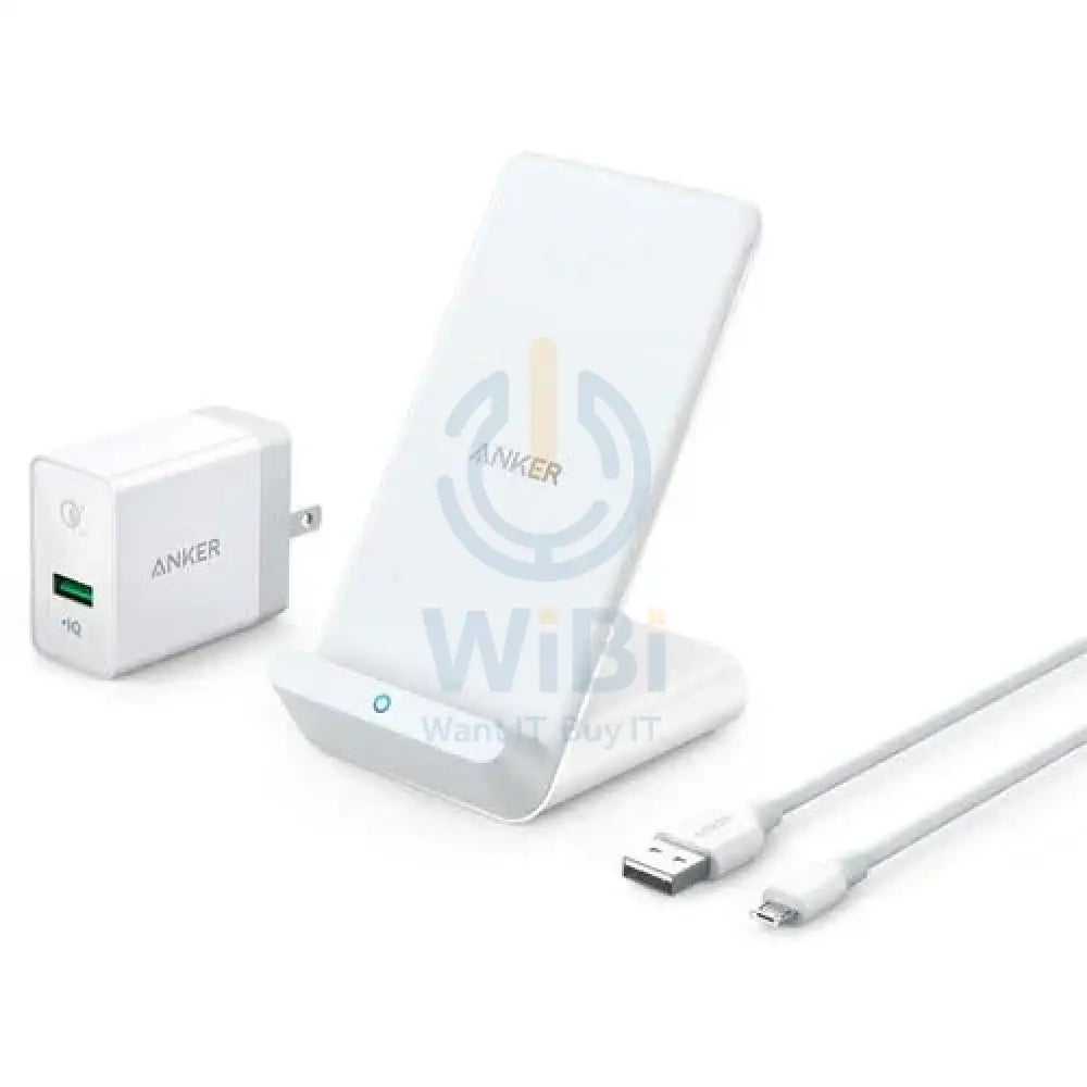 Anker PowerWave 7.5W Stand Wireless Charger - White Accessories > Mobiles & Tablets > Tablets