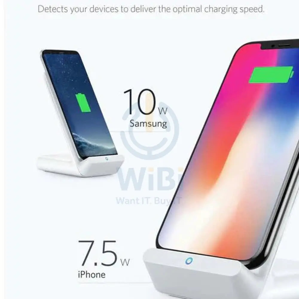 Anker PowerWave 7.5W Stand Wireless Charger - White Accessories > Mobiles & Tablets > Tablets
