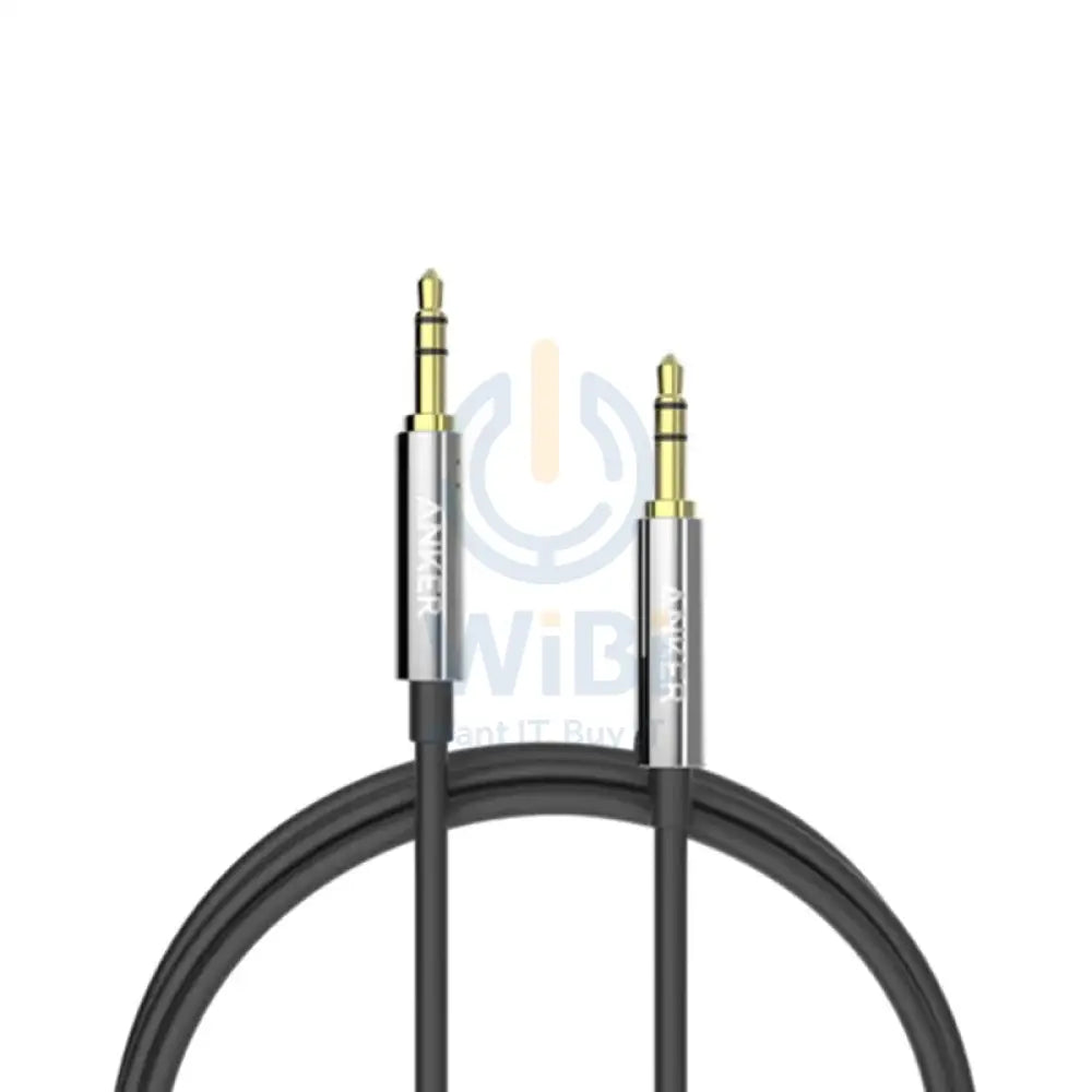 Anker Premium Auxiliary AUX Cable (1.2m) - Black Accessories > Mobiles & Tablets > Tablets